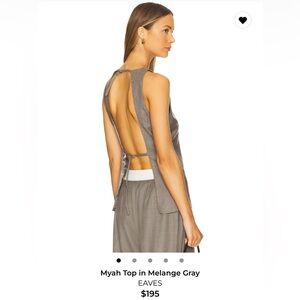 Revolve Eaves Gray Myah top medium